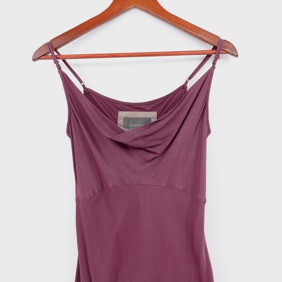 Anthropologie The Elyse Slip Dress Womens Small Purple Silky Cocktail NYE - Picture 3 of 16